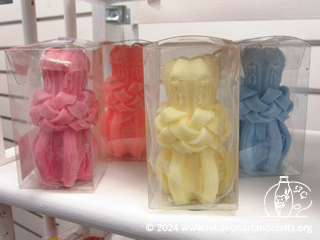 Ribbon coconut soy wax candles